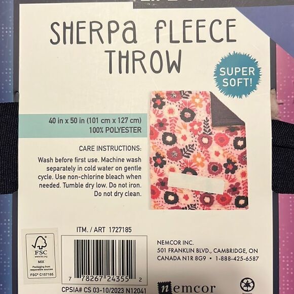 SHERPA FLEECE THROW - Picture 5 of 5